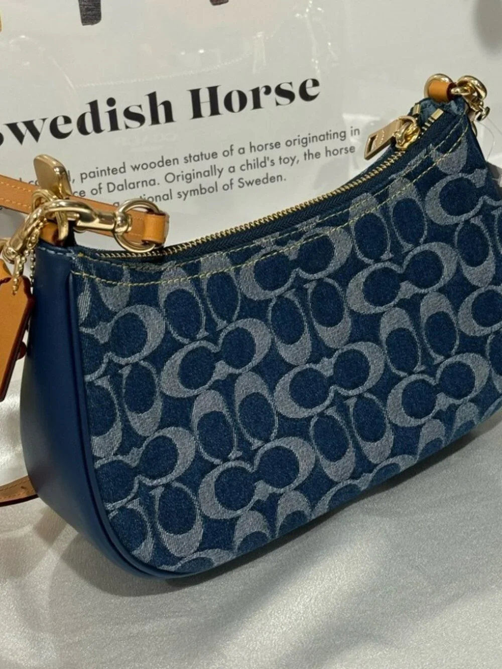COACH Teri Shoulder Bag In Signature Denim CAF82
